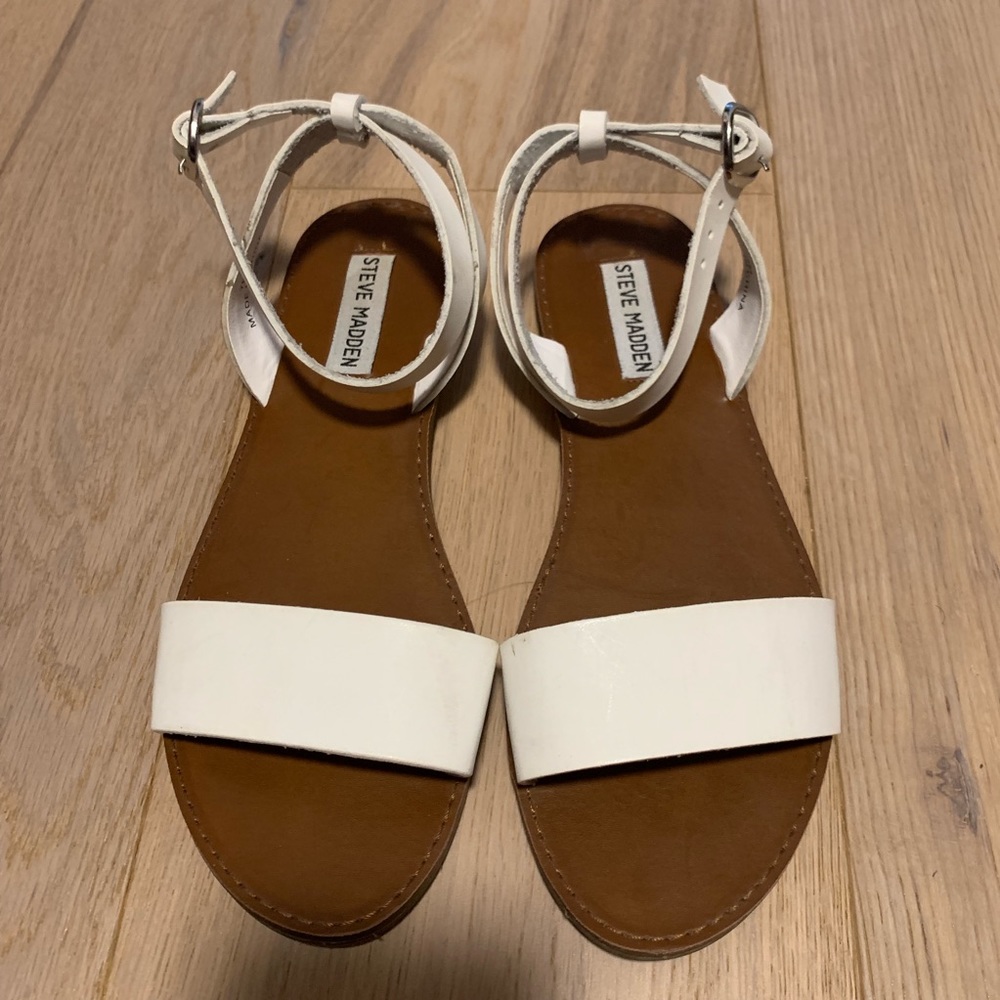 White Strap Sandals
